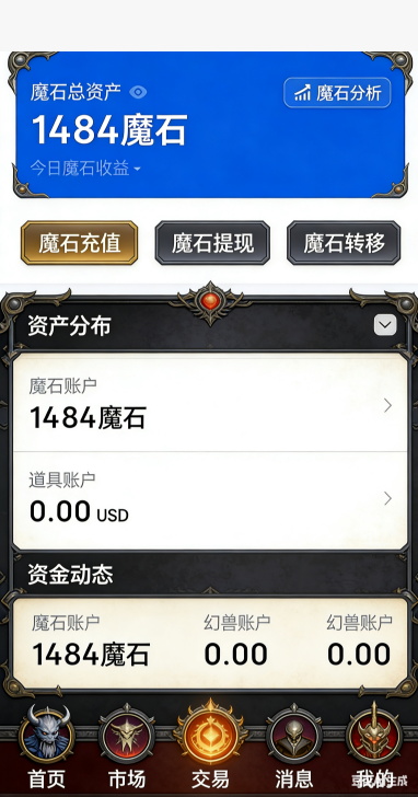 魔域私服摆摊市场场景
